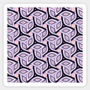 Abstract eyes and patterns Sticker